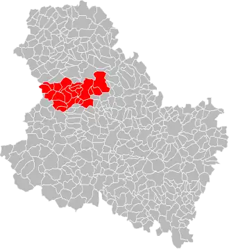 Localisation de Communauté de communes du Jovinien