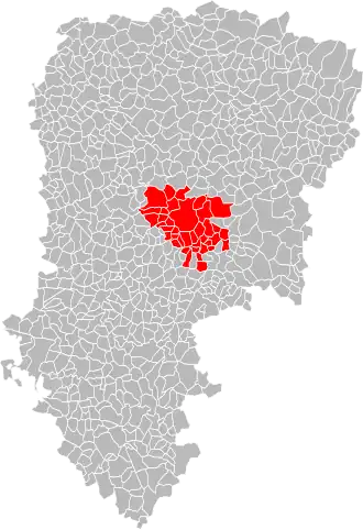 Localisation de Communauté d’agglomérationdu Pays de Laon