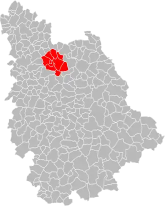 Localisation de Communauté de communes du Lencloîtrais