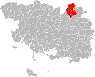 Localisation de Communauté de communes du Porhoët