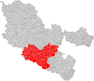 Localisation de Communauté de communes du Saulnois