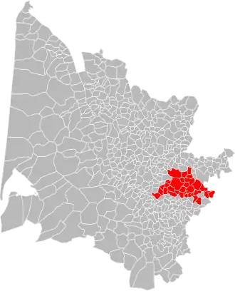 Localisation de Communauté de communesdu Sauveterrois