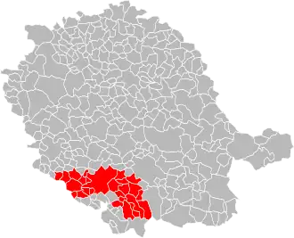 Localisation de Communauté de communes du Sor et de l'Agout