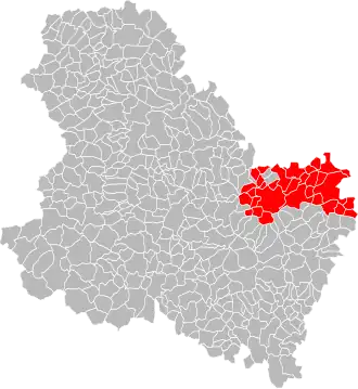 Localisation de Communauté de communes du Tonnerrois