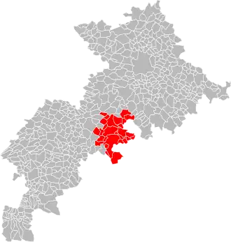 Localisation de Communauté de Communes du Volvestre