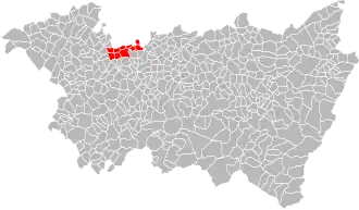 Localisation de Communauté de communes du Xaintois