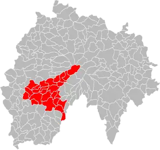 Localisation de Aurillac Agglomération