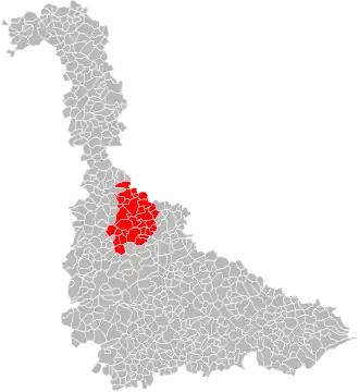 Localisation de Communauté de communes du Bassin de Pont-à-Mousson