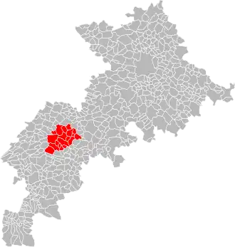 Localisation de Communauté de communesdes Terres d'Aurignac