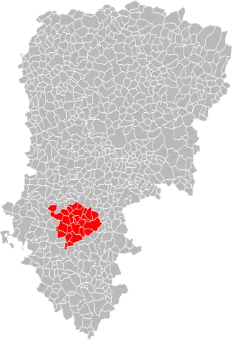 Localisation de Communauté de communesdu Canton d'Oulchy-le-Château