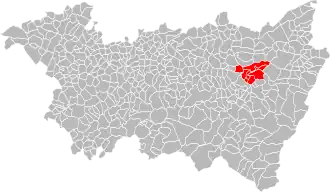 Localisation de Communauté de communes du canton de Brouvelieures