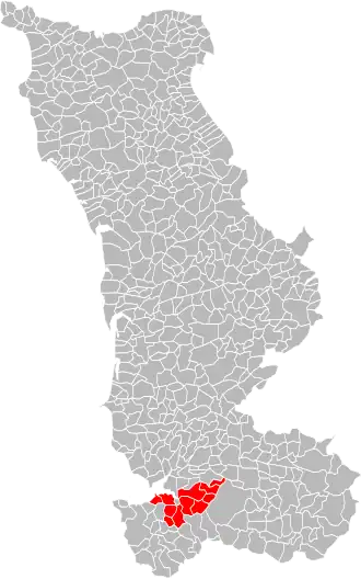 Localisation de Communauté de communes du canton de Ducey