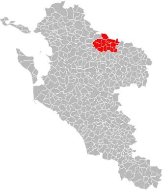 Localisation de Communauté de communes du canton de Loulay