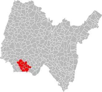Localisation de Communauté de communes de la Côtière à Montluel