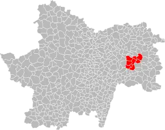 Localisation de Communauté de communes du canton de Montret