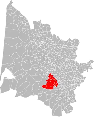 Localisation de Communauté de Communes de Podensac