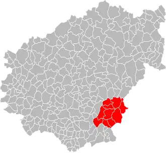 Localisation de Communauté de communes du canton de Saint-Privat
