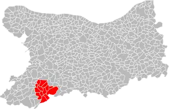 Localisation de Communauté de communes du canton de Vassy