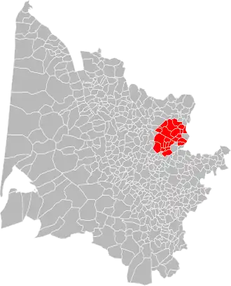 Localisation de Communauté de communes du Grand Saint-Émilionnais
