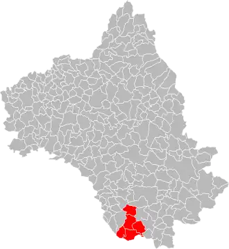 Localisation de Communauté de communesdu Pays Belmontais