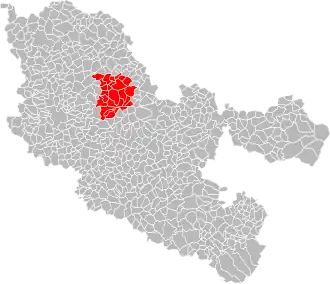 Localisation de Communauté de communes du Pays boulageois