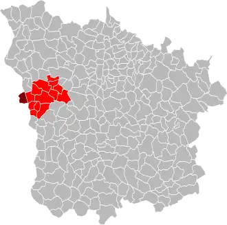 Localisation de Communauté de communes du Pays charitois