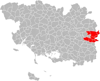 Localisation de Communauté de communes du Pays de La Gacilly