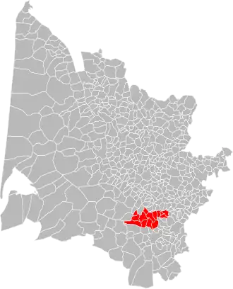 Localisation de Communauté de communes du Pays de Langon