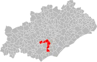 Localisation de Communauté de communes du Pays de Thongue