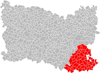 Localisation de Communauté de communes du Pays de Valois