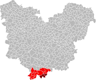 Localisation de Communauté de communes interrégionale du Pays de Verneuil-sur-Avre