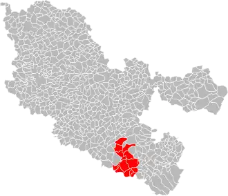 Localisation de Communauté de communes du Pays des étangs