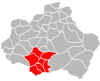 Localisation de Communauté de communes du pays du Verre et du Cristal