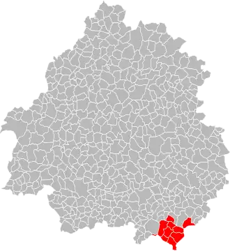 Localisation de Communauté de communes du Pays du Châtaignier
