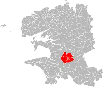 Localisation de Communauté de communes du pays Glazik