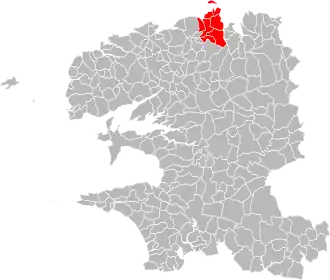 Localisation de Communauté de communes du Pays Léonard
