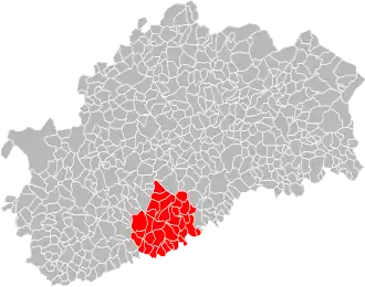 Localisation de Communauté de communes du Pays riolais