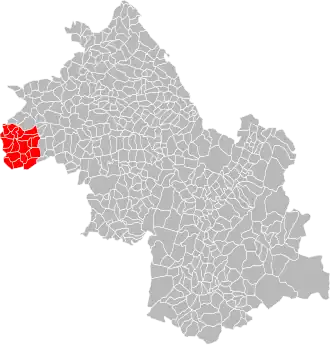 Localisation de Communauté de communes du Pays Roussillonnais