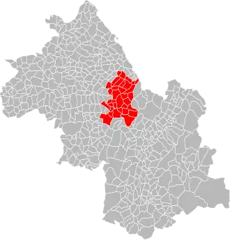 Localisation de Communauté d'agglomération du Pays voironnais