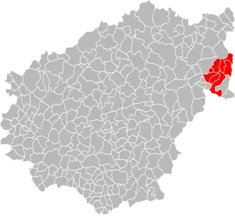 Localisation de Communauté de communes du Plateau Bortois