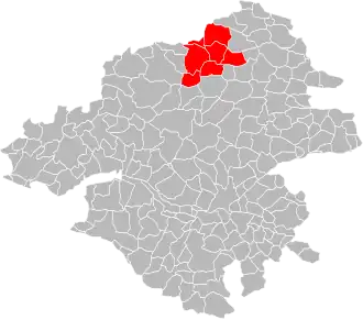 Localisation de Communauté de communes du secteur de Derval