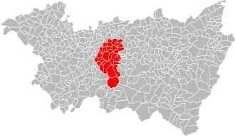 Localisation de Communauté de communes du Secteur de Dompaire
