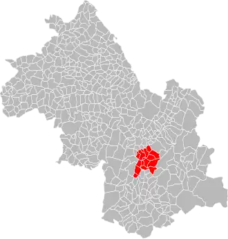 Localisation de Communauté de communes duSud Grenoblois