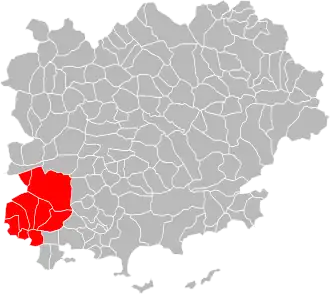 Localisation de Communauté d'agglomération Sud Sainte-Baume