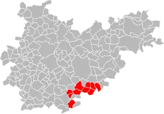 Localisation de Communauté de communes du Terroir Grisolles Villebrumier
