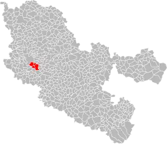 Localisation de Communauté de communes du Val Saint-Pierre