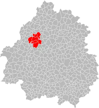 Localisation de Communauté de communes du Val de Dronne