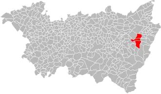 Localisation de Communauté de communes du Val de Meurthe