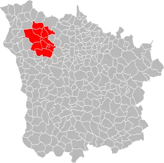 Localisation de Communauté de communes en Donziais