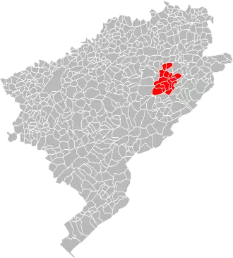 Localisation de Communauté de communes entre Dessoubre et Barbèche